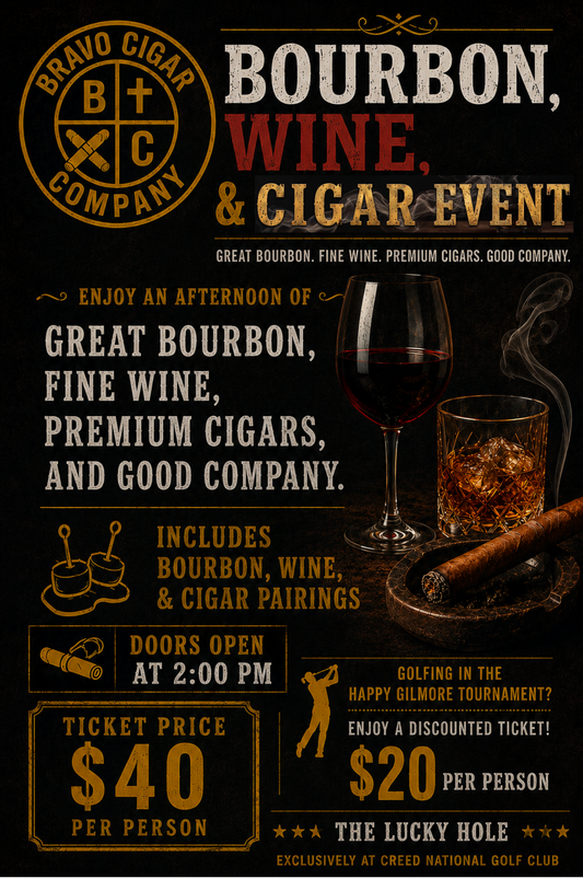 Bourbon, Wine, Cigar Event